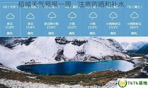 稻城天气预报一周15天查询_稻城天气预警